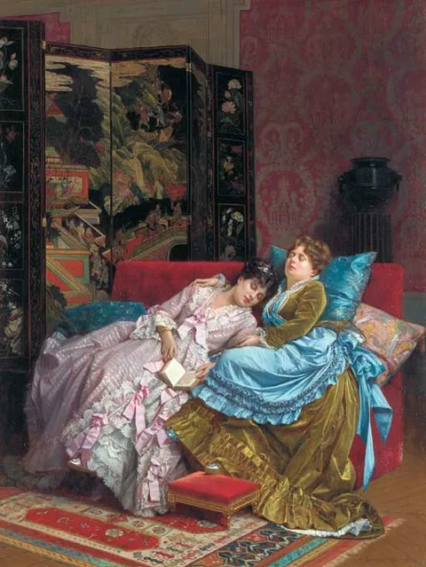 Auguste Toulmouche, An Afternoon Idyll