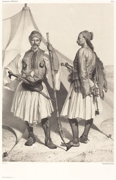 Alexandre Bida, Arnautes, Égypte (Albanians, Egypt)