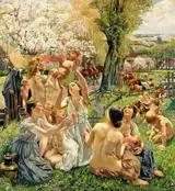 Léon Frédéric, The Golden Age: The Morning