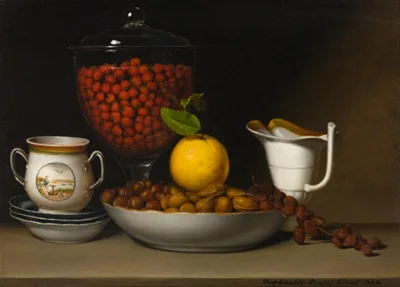 Raphaelle Peale, Still Life—Strawberries, Nuts, &c.