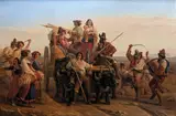 Léopold Robert, The arrival of the reapers in the Pontine marshes