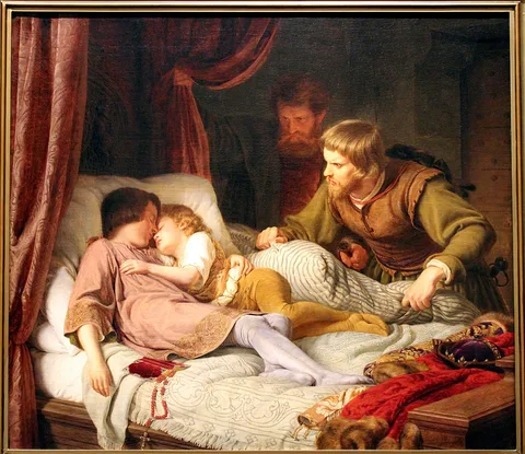 Theodor Hildebrandt, L'Assassinat des enfants d'Edouard by Theodor Hildebrandt