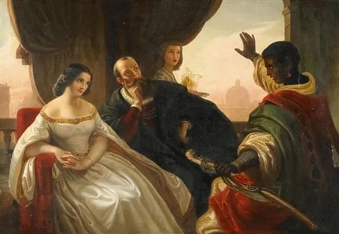 Theodor Hildebrandt, Othello and Desdemona