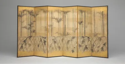 Tosa Mitsuoki, Bamboo and Fences