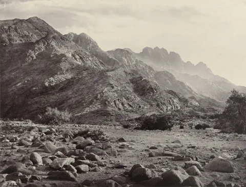 Francis Frith, Distant View of Mont Serbal