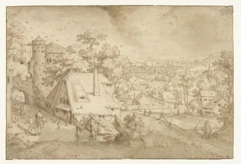 Jacob Savery, Landschap met Abraham en Izaäk