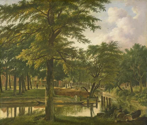 Wybrand Hendricks, View of the Nieuwe Gracht near the Bolwerk, Haarlem
