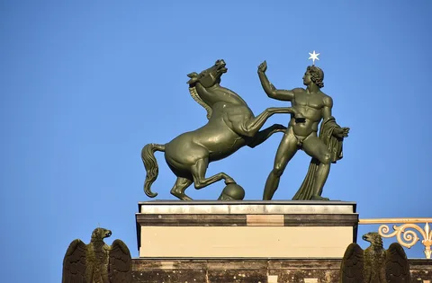 August Kiss, Rossebändiger