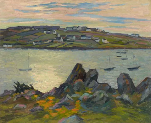 Robert Antoine Pinchon, River Bank of Belbeuf"