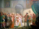 Pierre Révoil, François 1er armant chevalier son petit-fils François II