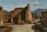 Achille Etna Michallon, The Triangular forum in Pompeii