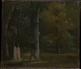 Achille Etna Michallon, Trees in the Bois de Boulogne, Paris