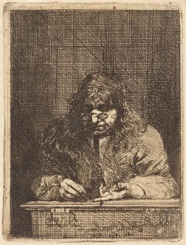 Michael Willmann, Self-Portrait Drawing