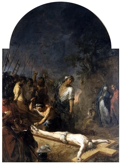 Michael Willmann, Jesus being nailed to the cross
