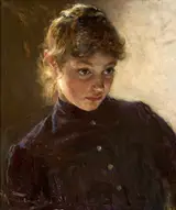 Nikolai Dmitriyevich Kuznetsov, Portrait of a young girl.