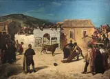 Alfred Dehodencq, Bullfight, or Novillada at El Escorial
