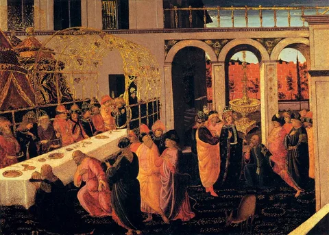 Jacopo da Sellaio, The Banquet of Ahasuerus