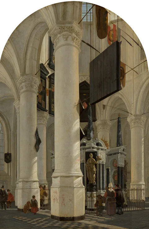 Gerard Houckgeest, The Tomb of William the Silent in the Nieuwe Kerk in Delft