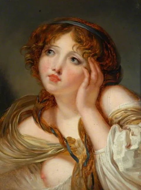 Jeanne-Philiberte Ledoux, Girl Leaning on Her Hand