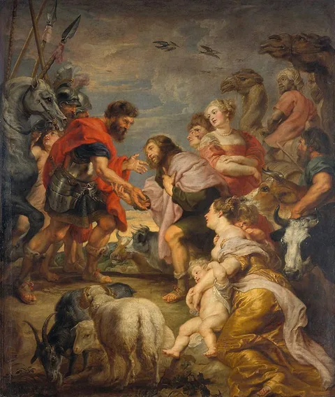 Jan van den Hoecke, The reconciliation of Jacob and Esau