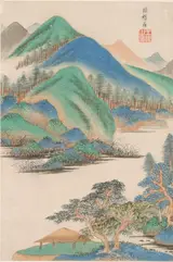 Wang Jian, Landscape in the Style of Various Old Masters: In the Style of  Yang Sheng