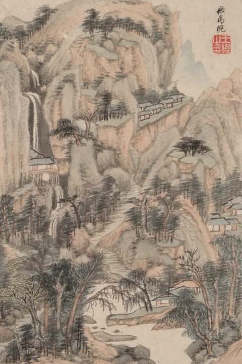 Wang Jian, Landscape in the Style of Various Old Masters: In the Style of Ma Wan