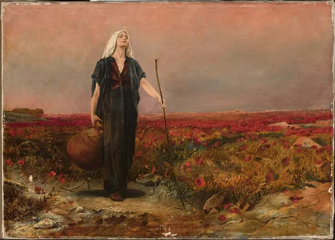 Bruno Piglhein, Blind woman in the field