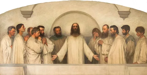 Eugène Burnand, La Prière sacerdotale