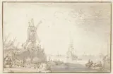 Cornelis Claesz van Wieringen, Riviergezicht met windmolen