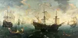 Cornelis Claesz van Wieringen, The Spanish Armada off the English coast