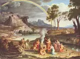 Gottlieb Schick, Landscape with Noah, Offering a Sacrifice of Gratitude