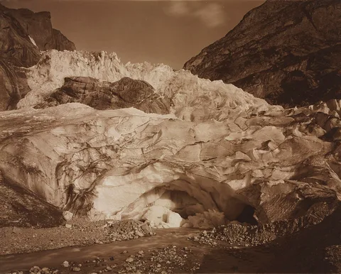 Adolphe Braun, Switzerland. Grindelwald, Upper Glacier, Source of the Lutschine