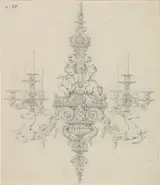 Jean-Jacques Feuchère, Ontwerp voor een lichtkroon