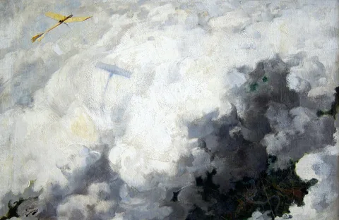 André Devambez, The Only Bird Flying Above Clouds