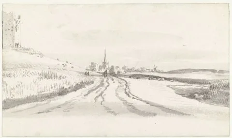 Roelant Roghman, View of the Village of Almkerk, with Huis Altena on the Left