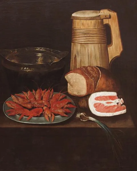 Philips Angel, Still life with crayfish