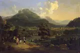 Hippolyte Lecomte, Meeting of Napoleon with the Ambassadors of the Austrian Emperor near Leoben, Steiermark on 7(18) April, 1797