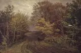 Thorvald Niss, Vej i Borrevejle Skov. Oktoberdag