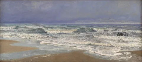 Thorvald Niss, Gråvejrsdag ved Vesterhavet med brænding