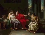 Jean-Baptiste Wicar, Virgil Reading the "Aeneid" to Augustus, Octavia, and Livia