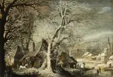 Gijsbrecht Leytens, Winter landscape.