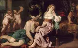 Domenico Fiasella, Samson and Delilah