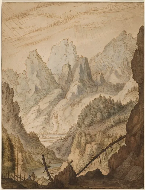 Lambert Doomer, Alpine landscape