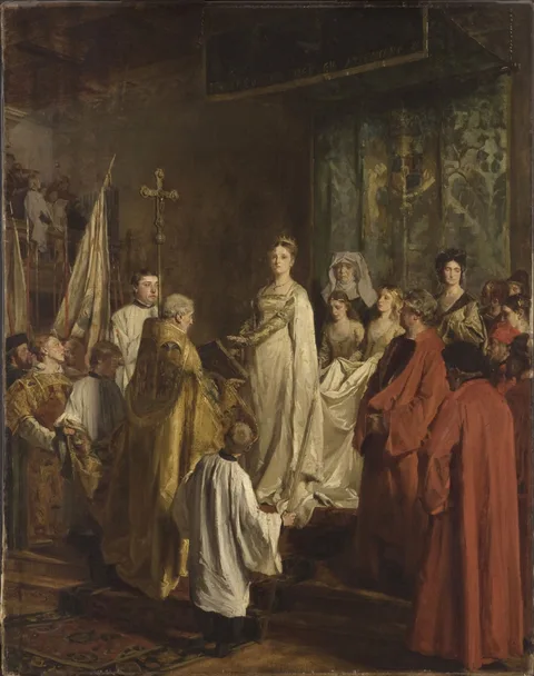 Emile Wauters, Mary of Burgundy Granting the Great Privilege
