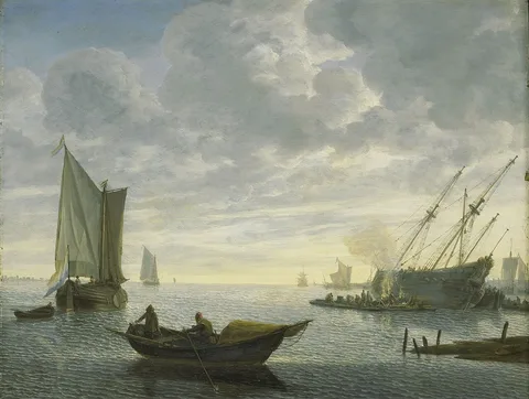 Lieve Verschuier, Caulking a ship