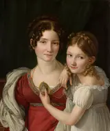 Henri-François Riesener, Portrait of a Mother with her Daughter