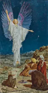 William Henry Margetson, The Angel appearing to the Shepherds