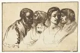 Hendrick Goudt, Drie mannen en een vrouw