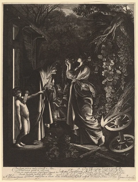 Hendrick Goudt, The Mocking of Ceres