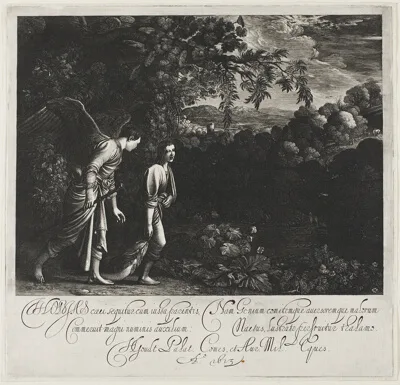 Hendrick Goudt, Tobias and the Angel